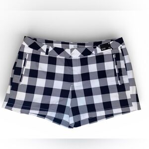 A.N.A. A New Approach NEW w/Tags Twill Shorts Buffalo Check BLK/WHT/GRY SZ 16
